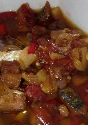 Foto resep Ikan asin telang asam manis