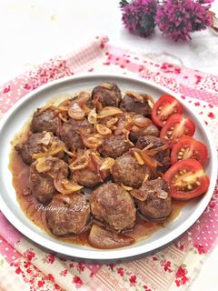 Foto resep Tumis bola daging