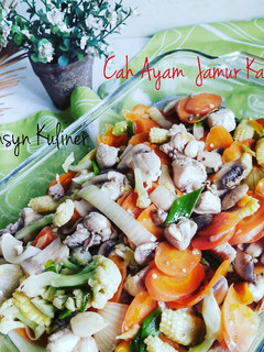 Foto resep Cah Ayam Jamur Kancing