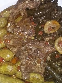 صورة لوصفة كوسا وورق عنب بريش اللحم