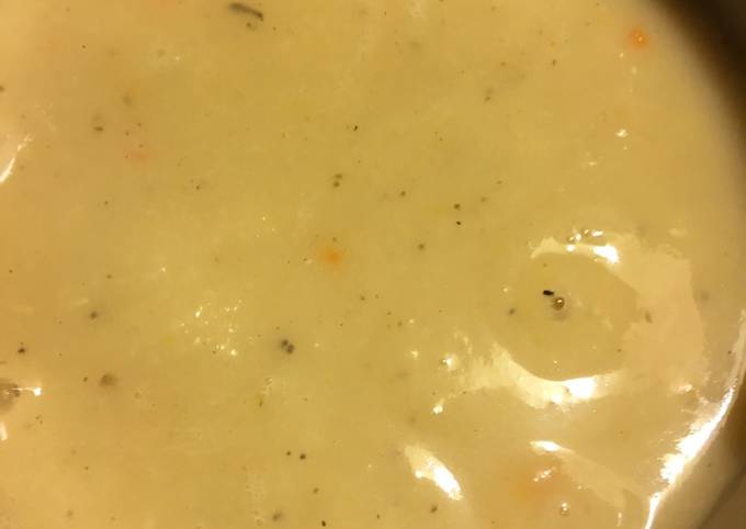Potato Soup  I love most any soup.  I have also started making mine healthier because of my Health