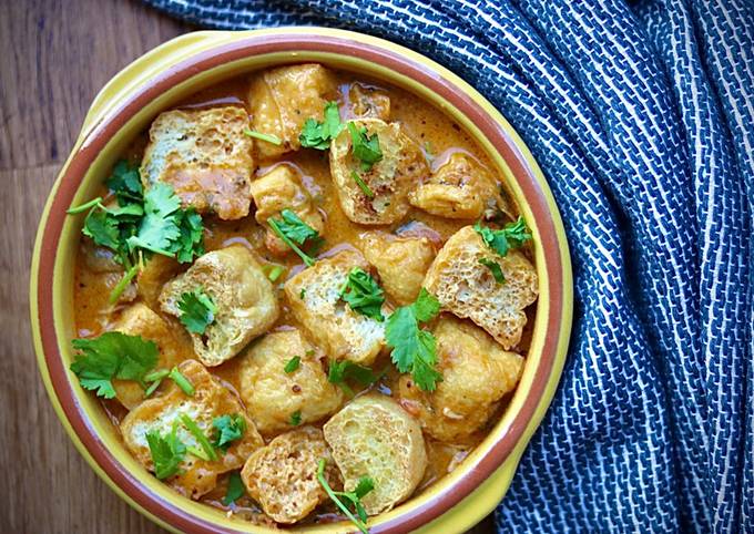 Step-by-Step Guide to Prepare Quick Puff tofu tikka masala 🍛