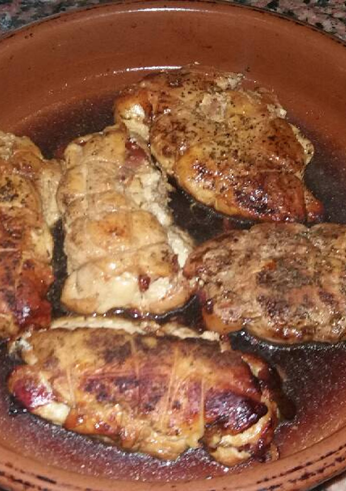 Una foto de Pechuguitas de pollo rellenas
