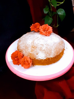 عکسی از دستور کیک گلاب و زعفران
