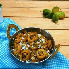 A picture of Kantola (Spiny Gourd) Sabji.