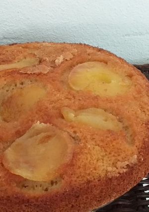 Una foto de Torta húmeda de manzana