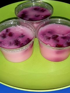 Foto resep Pudding Susu Buah Naga
