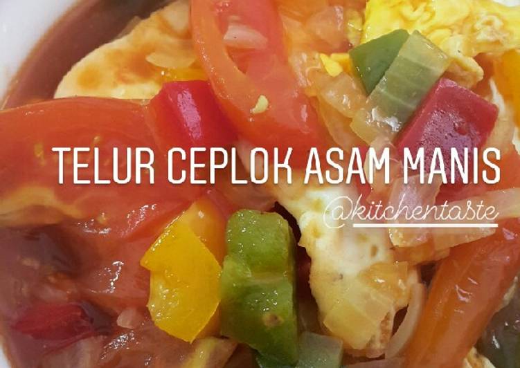  Resep  TELUR  CEPLOK ASAM  MANIS  SWEET SOUR EGG oleh 