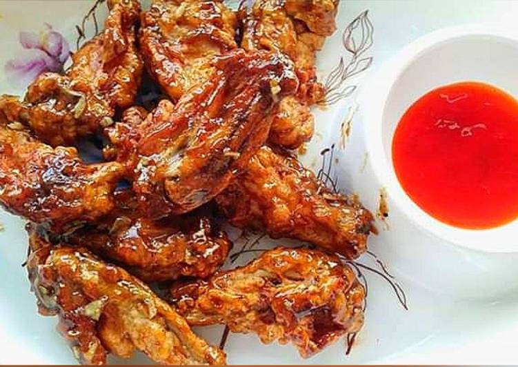 Simple Way to Make Quick Honey Glazed Chicken Wings