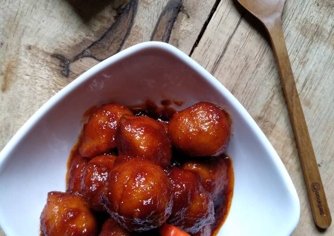 Resep Bakso Asem Manis Pedas Oleh Bunda Olla Cookpad