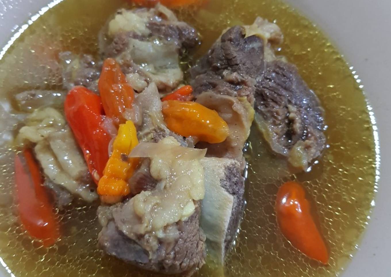 Sop pindang iga sapi