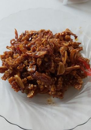 Foto resep Tempe manis pedas kering