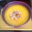 Crema de calabaza sin lactosa con pipas asadas