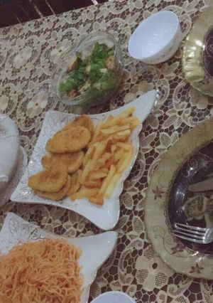 صورة لوصفة دجاج بانيه (بالفرن) بالحركات والتريكات ☺👌