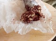 Una foto di salame cioccolato