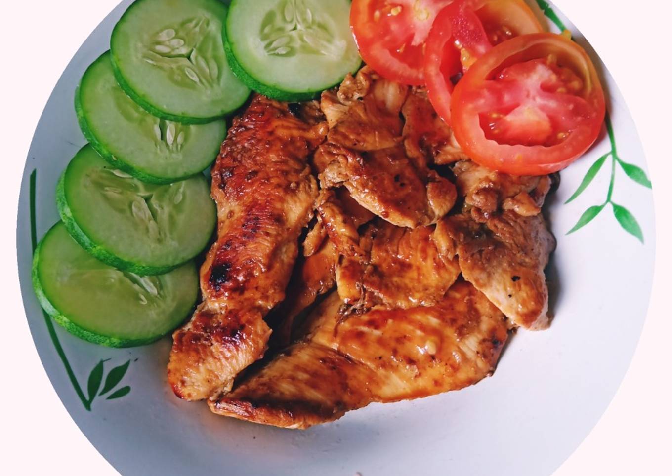 Dada ayam panggang lada hitam