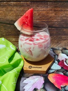 Foto resep Es Semangka Susu Yakult