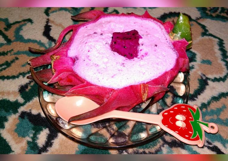 Bagaimana Membuat 29. Dragon Fruit Ice Cream Anti Gagal