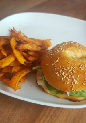 Une photo de Bagel végétarien 🇺🇸