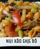 Nui Xào Thịt Bò