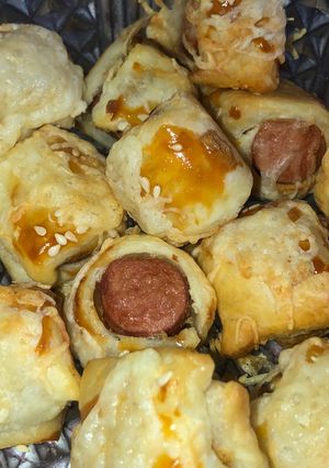 Hotdog falatkák recept fotója