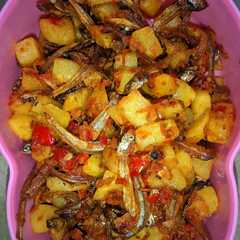 Foto resep Sambal kentang teri