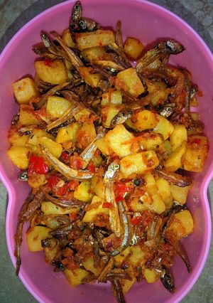 Foto resep Sambal kentang teri
