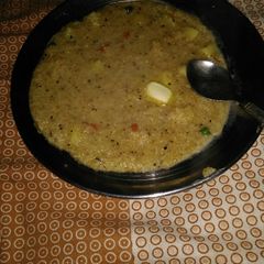 A picture of Jowar ka daliya.