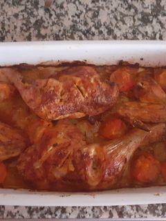 Una foto de Pollo asado al estilo turco