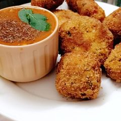 Chicken Potato Croquettes Ramadan Special A picture of Chicken Potato Croquettes Ramadan Special.