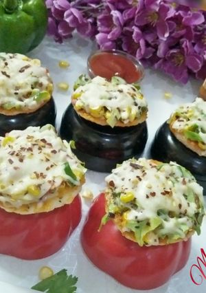 A picture of Idli-Pizza bites.