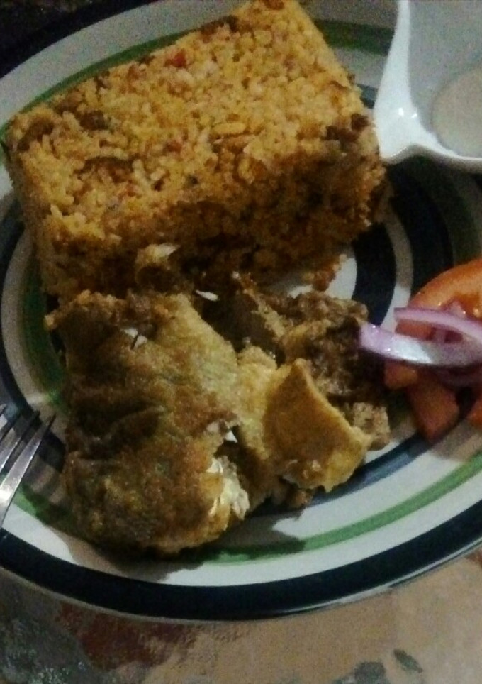 Una foto de Arroz con mariscos mixtos