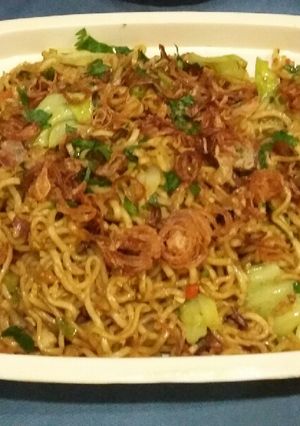 Foto resep Mie Goreng Ebi Dengan Sosis Ayam (NO MSG)