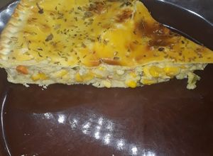 Una foto de Tarta de choclo y muzarella