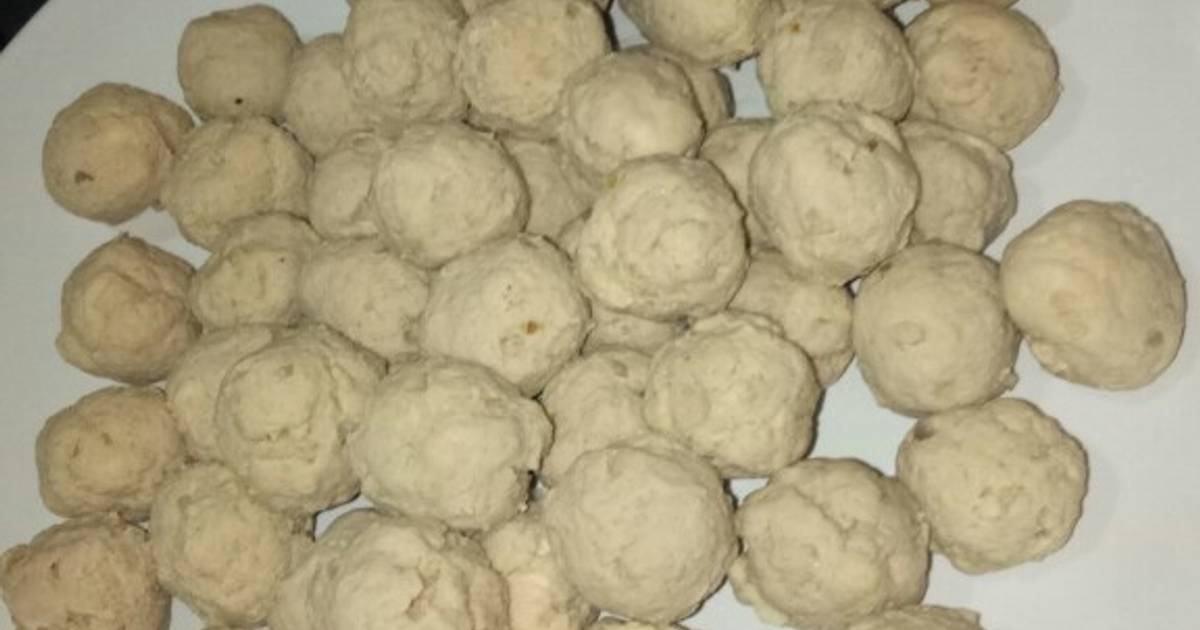  Resep  Bakso  ayam  daging tanpa tepung NON MSG oleh Mega 