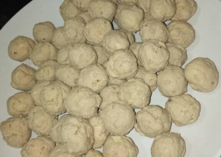  Resep  Bakso ayam  daging tanpa  tepung  NON MSG oleh Mega 