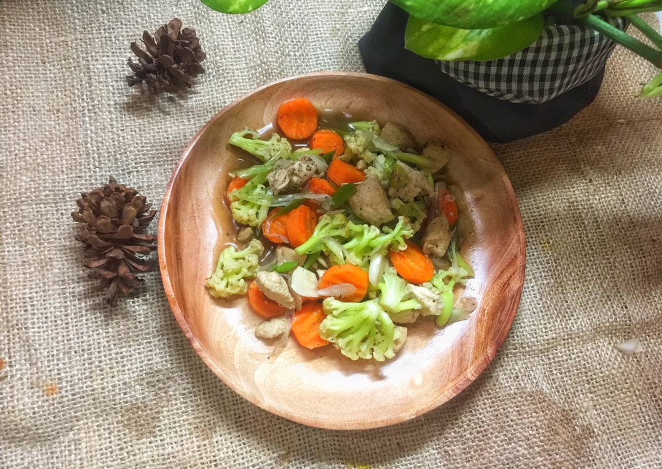 Tumis Ayam Sayur Rendah Kalori