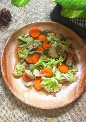 Foto resep Tumis Ayam Sayur Rendah Kalori