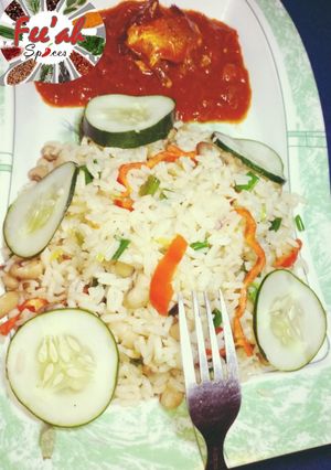 A picture of Gingered rice n beans.