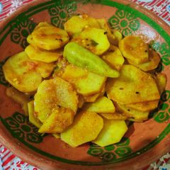 Achari aloo katliyan A picture of Achari aloo katliyan.