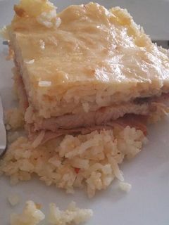Pulyka rizs ágyon recept fotója