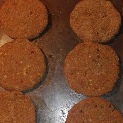 A picture of Homemade Spicy Chicken Burger Patties.
