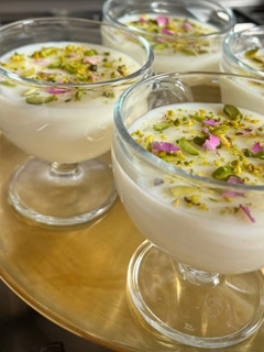 عکسی از دستور فرنی با آرد برنج؛ یک دسر خوشطعم