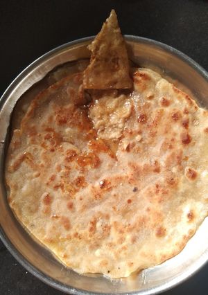 A picture of Jaggery paratha.