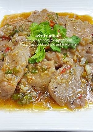 รูปของ หมูหมักผัดพริกขี้หนู