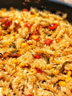 صورة لوصفة معكرونة بالخضار