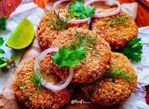 Foto resep Aloo Tikki / Aloo Kabab / Proteina Kabab (Vegan Patty)
