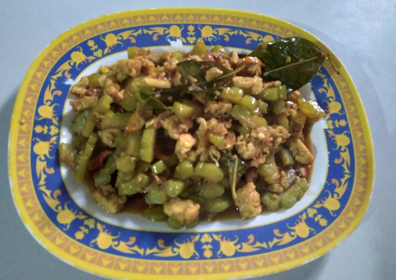 Tumis Pare Tempe Pakai Telor