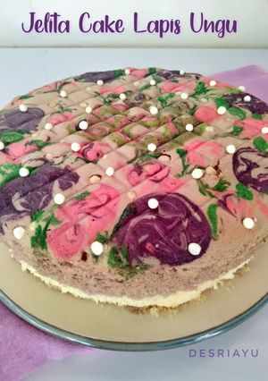 Foto resep Jelita Cake Lapis Ungu Takaran Sendok