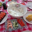 Riso per Sushi con una pentola